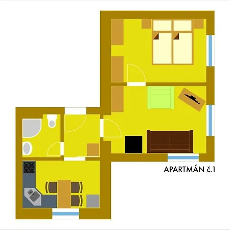 Apartmany Cestar Bozi Dar Room photo